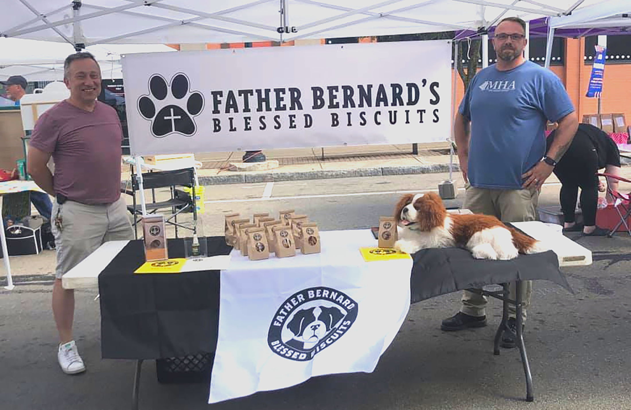 Father Bernard’s Blessed Biscuits available at Jamestown Farmer’s